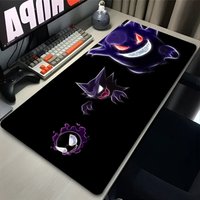 Mouse pad Anime Pokemon Gengar Computer Laptop Keyboard Mouse Mat Big Mousepad Keyboards Gamers Decoracion Desk Mat Mouse Pads