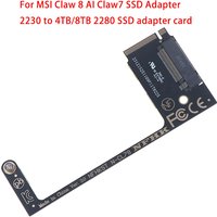 MSI Claw 8 AI+ Claw7 Handheld SSD Adapter Conversion 2230 to 2280 4T M2 NVME Riser Card SSD Expansion Board for Handheld Devices