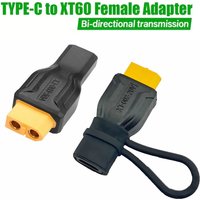 USB C Type-C To XT60 Plug Adapter Female 100W 20V/5A Charging Connector for Toolkitrc Model Energy Storage Outdoor Power