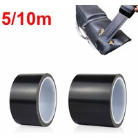 5m/10m Heavy Duty Waterproof Black Duct Tape Strong Adhesive Gaffer Tape for Repairs Sealing Indoor Outdoor Use Hand Tearable