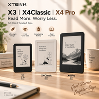 Liseur de livres électroniques XTEINK X3 X4pro, écran classique portable 4,3 pouces, écran à encre électronique fin, mémoire 16 Go, haute résolution