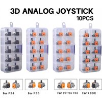 Replacement Hall Effect Joystick 3D Analog Sensor ThumbStick for PS5/PS4/Xbox/Switch PRO/Series Controller Repair Part Accessory