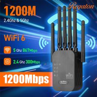 Wireless 5G WiFi Repeater 1200Mbps Router Wifi Booster Dual Band Long Range Extender 5Ghz Wi-Fi Signal Amplifier Repeater