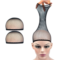 2 Pieces Hair Nets Open Ended Wig Cap Mesh Stocking Caps Weaving Wig Hairnet for Women