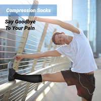 Men Compression Stockings Women Hiking Running Elastic Socks Sports Socks Flight Pregnancy Swollen Varicose Veins Marathon Socks