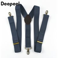 1Pc 3.5*120cm Adults Men's Suspenders 3 Clips Hook Buckle Man Harness Braces Elastic Strap Jockstrap Suspender Pants Accessories