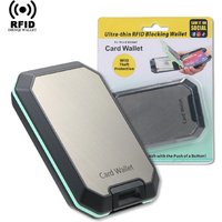 RFID Blocking Credit Card Holder Wallet for Men with Removable Money Clip Small Secure and Crush Resistant ID Card Case Purse