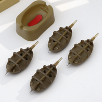 8 Sizes Carp Bait Holder Tool Moulds Built-in Feeder Bait Thrower Fishing Equipment Fishing Supplies