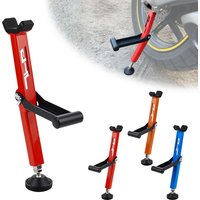 Motorcycle Wheel Stand Portable Handle Single Sided Paddock Stand Front Rear Support Foldable Tire Repairing Tool Lift ≥400kg