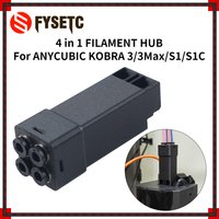 Upgraded 4 in 1 Filament HUB For ANYCUBIC Kobra3/3Max/S1/S1C High Quality Filament Hub For 3D Printer Parts