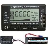 RC Cellmeter 7 Digital Battery Capacity Checker Voltage Tester Controller Cell Meter for LiPo LiFe Li-ion NiMH NiCd Batteries