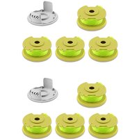 8x ac80rl3 Ersatz spulen linie für Ryobi One plus 18V, 24V und 40V Akku-Trimmer, Unkraut fresser String Auto-Feed