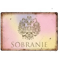 Sobranie Metal Sign Man Cave Wall Art Vintage-Style Home Bar Decor