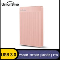 UnionSine HDD Portable External Hard Drive 250gb/320gb/500gb/750gb/1tb USB3.0 Storage Compatible for PC, Mac, Desktop,MacBook