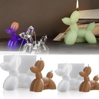 Small Balloon Dog Resin Mold Set - Exquisite And Durable for Home Ornaments Candle Making Ideal Silicone Molds Creative Crafts
