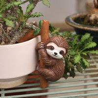 1 sloth climbing pendant, cute design/fun scene decoration, flowerpot/water cup/fish tank multi scene decoration