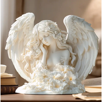【Flower Angel Silicone Baking Mold】3D Winged Flower Angel Shape Chocolate Candy Fondant Decoration Mold