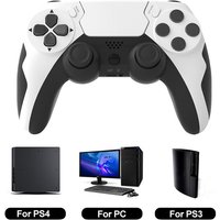GAMINJA P48 Wireless Gamepad with Six Axis Gyroscope Game Controller For PS4 PS3 Console Wins 7 8 10 Dual Vibration PC Joystick