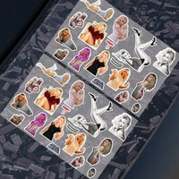 1pc Pop Music Singer Sabrina Carpenter Stickers Auto Body Bumper Windows Motorcycle Laptop Vinyl Decal Car Tuning Accessories