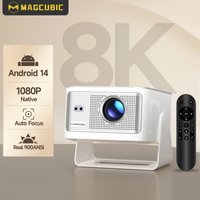 Magcubic Android 14 Autofokus HY350Max Sprachgesteuerter Projektor Native 1080P Unterstützt 8K Mit Wifi6 BT5.4 2+16G Film Outdoor