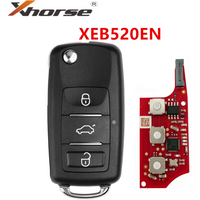 1/3/5PCS Xhorse XEB510EN/XEB520EN with XT27B Super Chip for Volkswagen B5 Type Super Remote Key