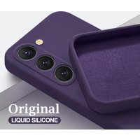 Luxury Liquid Silicone Shockproof Case For Samsung Galaxy S21 S23 S10 Plus S20 FE S10E S22 S24 Ultra S24Plus Back Soft Cover