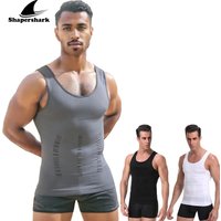 Men's Shapewear Slimming Body Corset Vest Shirt Compression Abdomen Tummy Belly Control Slim Waist Cincher Underwear Sports Vest