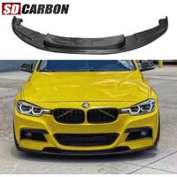 For BMW 3 series F30 F35 Carbon Fiber Car Front Bumper Lip Front lip Diffuser Front Chin Spoiler HM Style Car Accessories