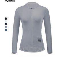 YKYWBIKE Women's Cycling Jersey Long Full Sleeve Breathable Road Bike Shirt Female Bicycle Jersey MTB Cycling Clothing