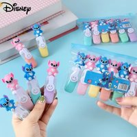 6pcs Stitch Highlighter Set Lilo & Stitch Cartoon Markers 6-Color Cute Stationery Gift for Students & DIY Handbooks