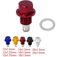 1x Motor Magnetische Ölablassschraube Schraube Mutter Bolzen Ölablasswantermutter M14 M12 M16 M18 M20 M24 (8 Größen erhältlich)