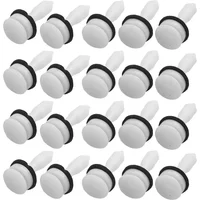Premium Performance 20 White Plastic Door Panel Trim Interior Fastener Clips For Jaguar S Type X Type C2S13494