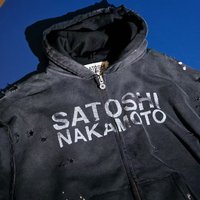 26FW Satoshi Nakamoto Sweat à Capuche Zippé Vintage Effet Vieilli Style Urbain Imprimé Homme Femme Pull à Capuche Photo Réelle
