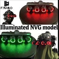 Tactical NVG Model Red Green Illuminate Light Lens Night Vision Device Model Airsoft L4G24 Helmet Mount for Cosplay CS Game