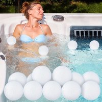 2/4pcs Reusable 3-Inch Oil Absorbing Sponge Cleaning Balls for Pools, Hot Tubs & Spa - Floating Pool Filters