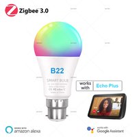 B22 Zigbee Smart Bulb Lamps 220V Led RGBCW Light Voice Control Timing Home Assistant APP Works With Alexa Google Home 2MQTT
