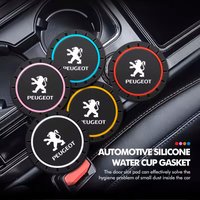 2Pcs Silica GEL Car Cup Holder Anti-Slip Insert Coaster Mat For Peugeot 208 3008 308 2008 207 107 508 607 106 406 407 307 206 30