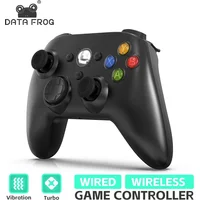DATA FROG Wireless Controller for Xbox 360 Slim & PC - Gamepad with Dual Vibration & Turbo Function