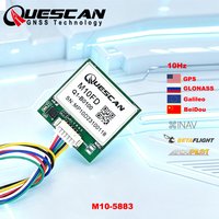 QUESCAN M10FD 10Hz UBX M10 GPS GNSS Modul mit Kompass QMC5883L FPV Drohnen-Flugcontroller GPS GLONASS Galileo BeiDou Empfänger