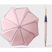 Petal Log Handle Straight Pole Long Umbrella Modern Simple Sweet Rain Dual-purpose Sun Protection Umbrella