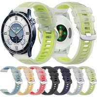 22MM Transparent Two-Tone Silicone Strap For Xiaomi Watch 5 S5 S4 S3 S2 S1 Pro Sport Band For Xiaomi Watch 2 Pro/Mi Color 2