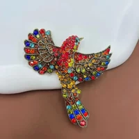 1 Baroque Luxury Bird Ladies Brooch,Suit Coat Clothing Accessories,Party Holiday Banquet Wear Gift Pins,Sober and Graceful