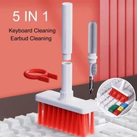 5 In 1 Multifunctional Keyboard Cleaning Brush Wireless Earbuds Gap Dust Remover Tool Computer Keycap Puller Cleaner Key Puller
