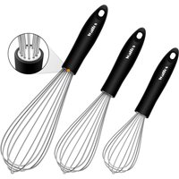 WALFOS Stainless Steel Wire Whisk Manual Egg Beater Blender Milk Cream Butter Beater Kitchen Baking Cooking Utensils Accessiores