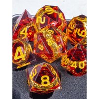 Ring Resin DnD Dice Include One Rings Dice Set, Lord of Dice Polyhedral Dice Set, The Ring Dice, d d dice