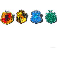 4pcs Cartoon Magic Academy Badges Set Lion Eagle Academy Cute Brooches Classic Magic Film Enamel Lapel Pins for Clothes Gift