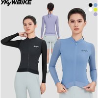 AliExpress YKYWBIKE Woman Cycling Jersey Summer Spring SPF 50+ Long Sleeve Breathable Anti-sweat Female Bicycle Shirt Road Bike Jersey