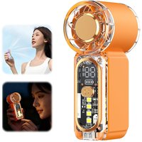 Handheld Fan High Speed Mini Fan Rechargeable Strong Wind Large Capacity Refrigeration Adjustable Turbo Portable Handheld Fan