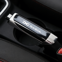 For Dacia Duster Logan Sandero Jogger Spring Stepway Dokker key ring Car Hand Brake Cover Handbrake Grip Protection Carbon Fiber