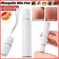 Elektronischer Mückenstift, natürlicher Insektenstift, Heilerstift, wiederaufladbarer Insektenstich-Anti-Juckreiz-Stift für Camping, Reisen, Outdoor